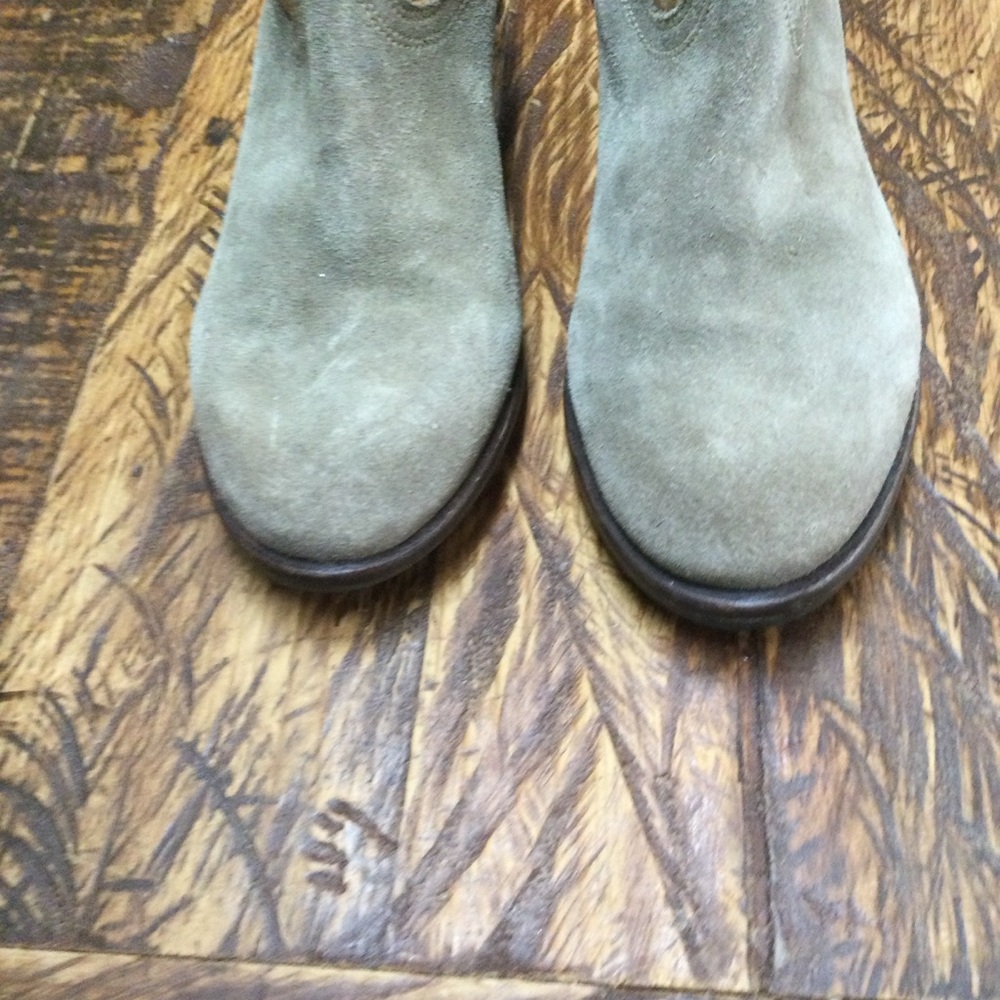 Steve Madden Midnite Cowboy Tan & Taupe Leather Women Ankle Boots Size 8 - Picture 7 of 11